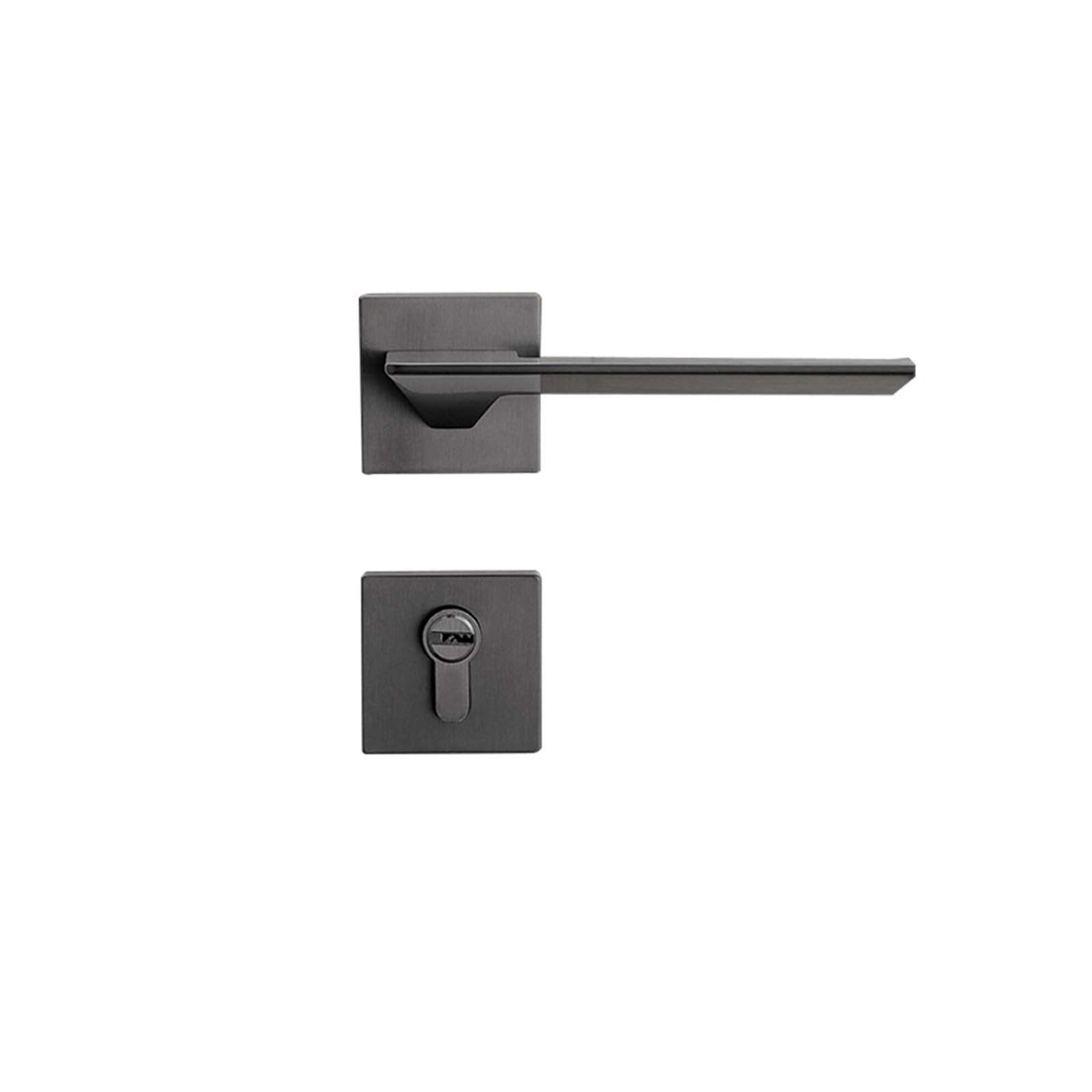 Serrure de porte intérieure bois magnétique silencieuse fendue noire
