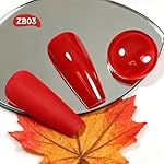 18ml Red Nail Polish Large Volume Quick Drying Nail Polish, Fast Drying and Long Lasting Color Nail Art DIY Home Manicure Gift for Women - Image 2