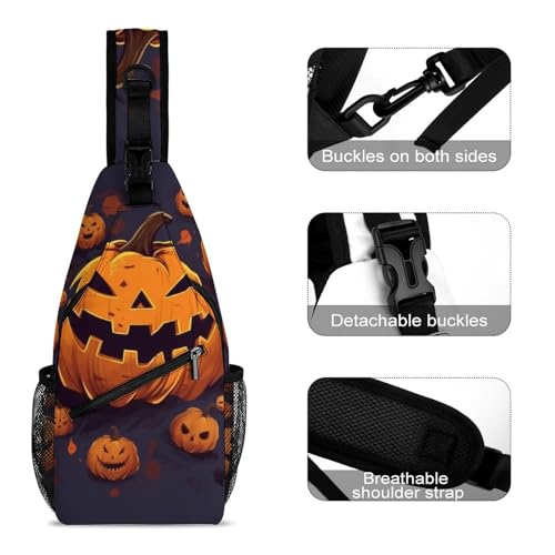 Bolso bandolera Halloween para senderismo y uso casual miniatura 3