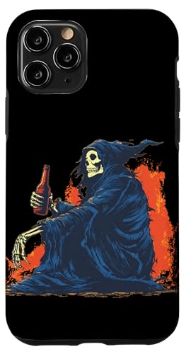 Grim Reaper �r�[�������ރR�X�`���[�� �j�����p �X�}�z�P�[�X iPhone 11 Pro �p