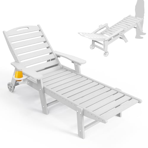 Ciokea HDPE Chaise with Wheels