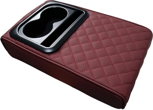 ?用 日産 ノート E12 2012年9月-現行 アームレストボックス 車 コンソールボックスパッド コンソールボックス 車用アームレストドリンクホルダー スマホスタンド付き アクセサリー アームレスト 装着簡単 汎用 疲労を軽減 肘掛けクッション 通気性