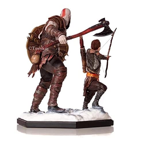 Trunkin God Of War Kratos & Atreus 19 Cms Action Figure Ultimate Game Action Figure Collectible Model #TOP2