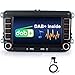 Produktbild Xgotogo Android Autoradio DAB mit Bluetooth ,GPS,FM Radio ,USB, ,Rückfahrkamera,WiFi, Mirror Link,Lenkradsteuerung, 7 Zoll 2 din Autoradio Für VW, Skoda, Seat, Einfach für die Installation