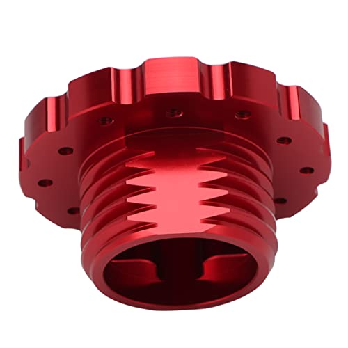 Gaming Steering Wheel Adapter, Aluminum Steering Wheel Adapter, Sim Racing Gaming Steering Wheel Adapter for T300, T500, TS PC, TS XW, Black (Red)