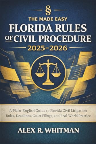 The Made Easy Florida Rules of Civil Procedure 2025 - 2026: A Plain-English Guide to Florida Civil Litigation Rules, Deadlines, Court Filings, and Real-World Practice