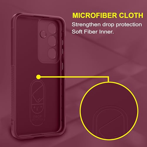 Image of amazon basics Back Case Cover for Samsung Galaxy S24 Plus 5G | Compatible for Samsung Galaxy S24 Plus 5G Back Case Cover | Liquid Silicon Magic Case with Camera Protection | Plum