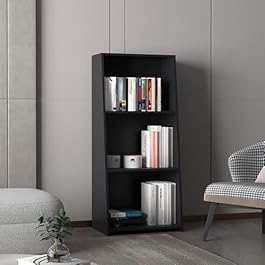 Black Bookcase with 2...
