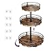 Heavy-Duty 3-Tier Lazy Susan Organizer, Adjustable to Different Heights, Countertop Spice Rack, Upgraded Thickened Wooden Board, Suitable for Seasoning Organizer, Kitchen Organization