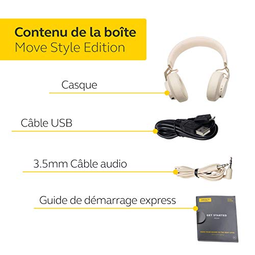 Jabra Écouteurs Supra-auriculaires Move Style Edition – Se Connecte avec les Smartphones, Ordinateurs et Tablettes… - Les Beatles, Paul McCartney, John Lennon, RIngo Starr, George Harrison Jabra Écouteurs Supra-auriculaires Move Style Edition – Se Connecte avec les Smartphones, Ordinateurs et Tablettes… – Image 4
