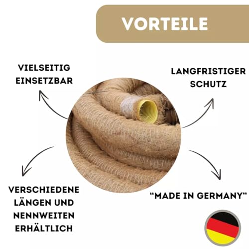 Drainagerohr Doubleyou Geovlies & Baustoffe DN 50 gelocht mit Kokosfilter