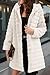 RISISSIDA Women Long Faux Fur Coat Fuzzy Jacket with Hood Fleece Winter Fall Thermal Shearling Warm Fluffy Furry Overcoat Beige 120757A X-L