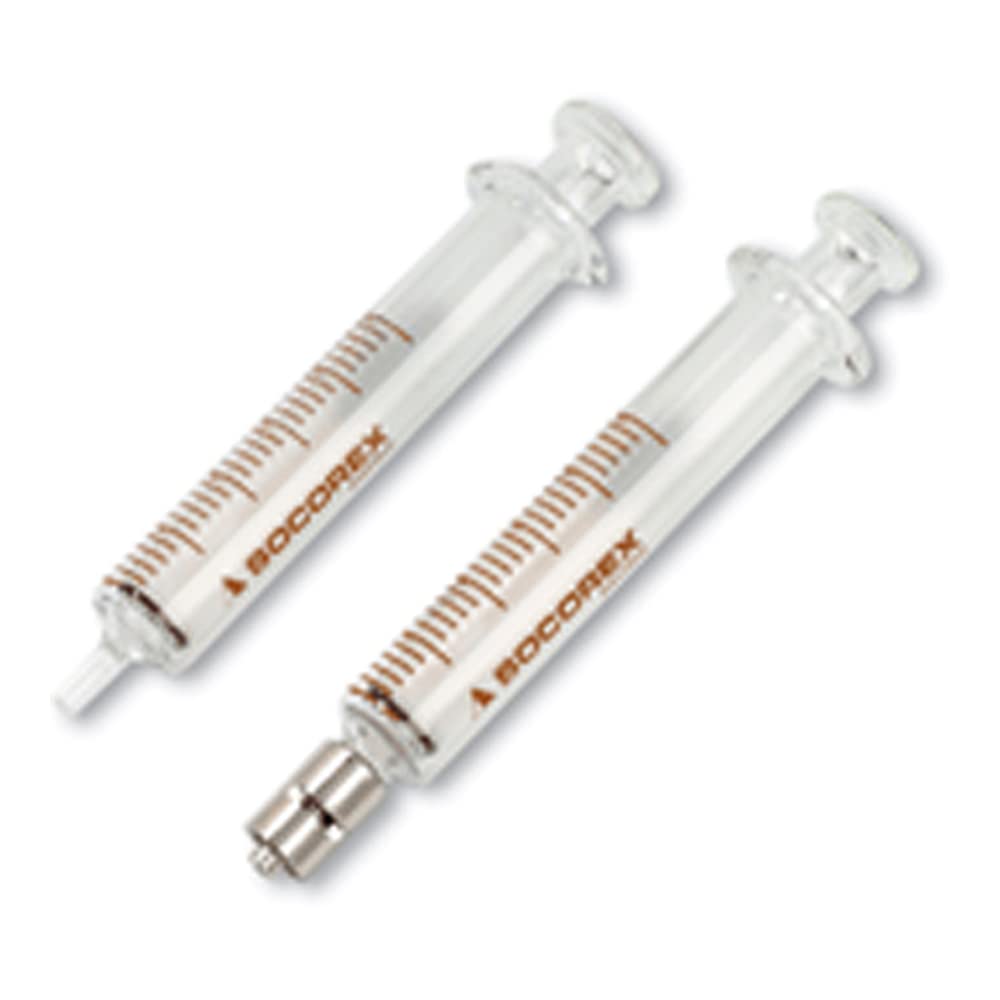 Wheaton Science Products W851012 Borosilicate Glass Metal Luer Lock Syringe, 10 mL Capacity (Pack of 3)