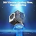 Upgrade Creality x BEN2C Nautilus Fan Duct for K1C/K1 SE 3D Printer, 360°Circular Cooling Flow Lightweight Fan Duct, High Temperature Resistance, Better Overhang Printing Quality