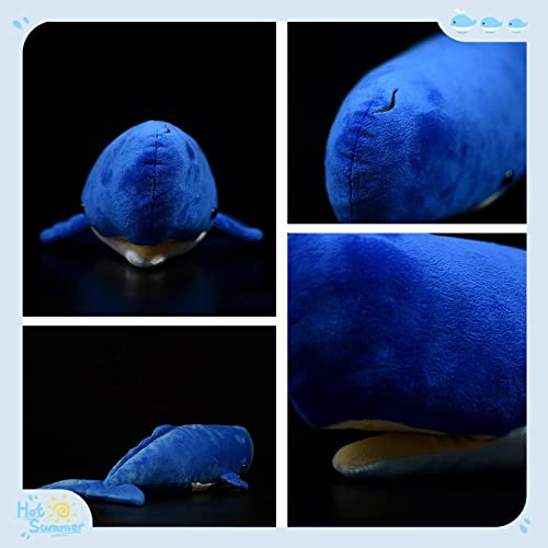 Tiny Heart Simulation Goblin Shark Soft Stuffed Plush Toy 27" Long (Sperm Whale Blue)… #TOP3