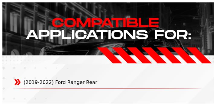 Image of R1 Concepts Rear Brake Kit Fits 2019-2022 Ford Ranger| Ceramic Pads, Drilled Slotted Rotors| Hardware| 12.1 inch Rear
