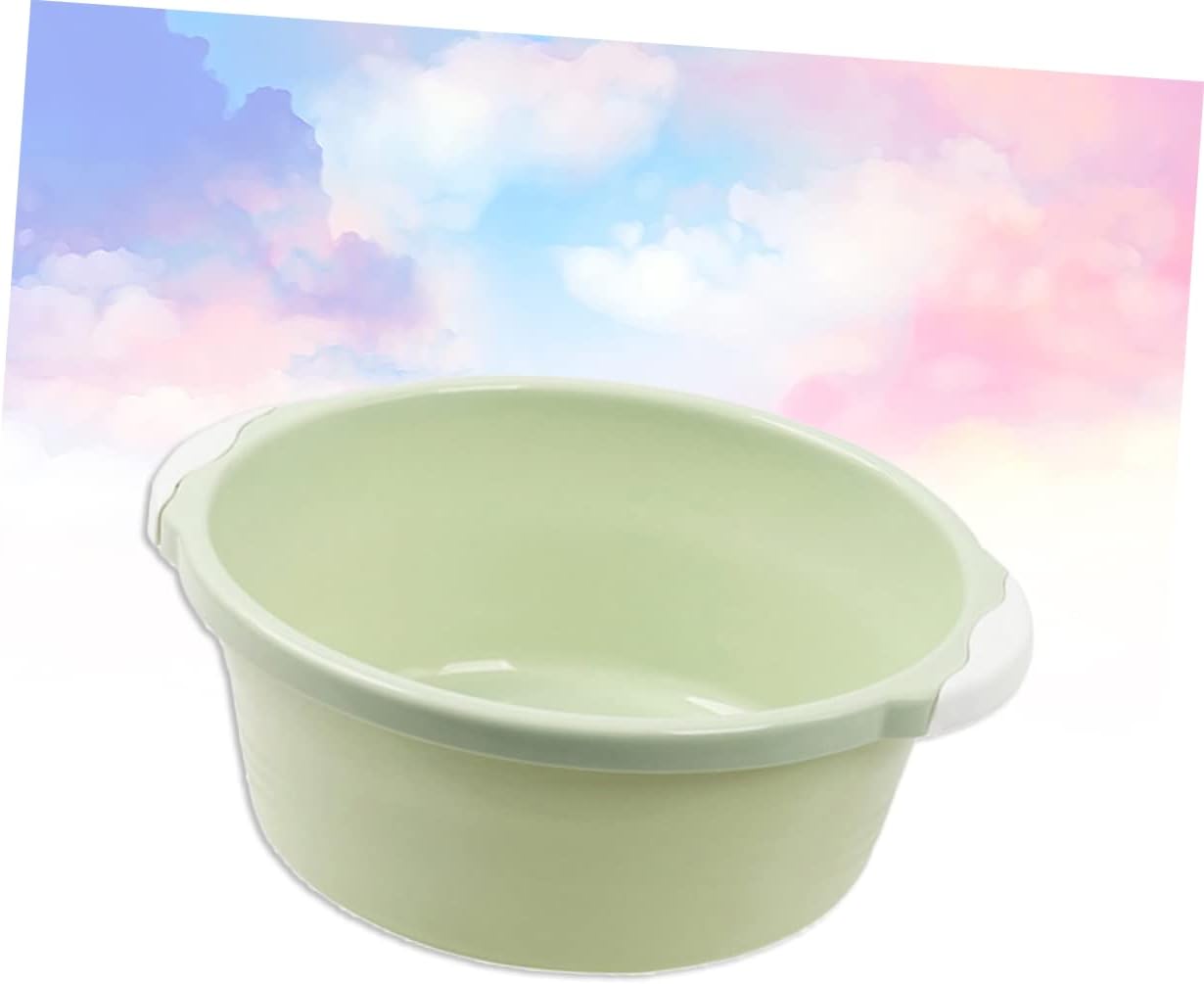 COLLBATH Washing Basins 2pcs Fashion Bucket Wash Basin Small Multipurpose Washtub Household Simple Basin Obesity Fake Teeth Washbasins Household Washbasin Small Pot Round