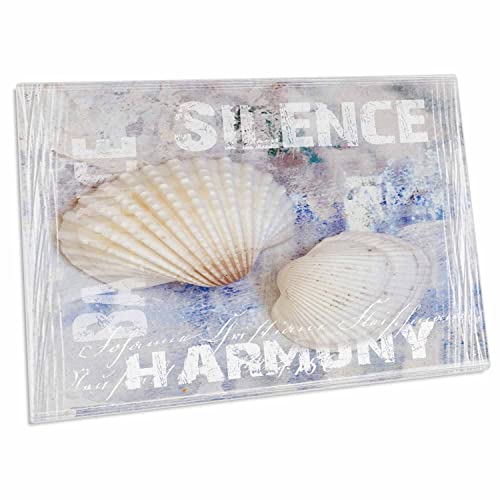 3dRose Nautical Style Desk Pad Pastel Colors Shells