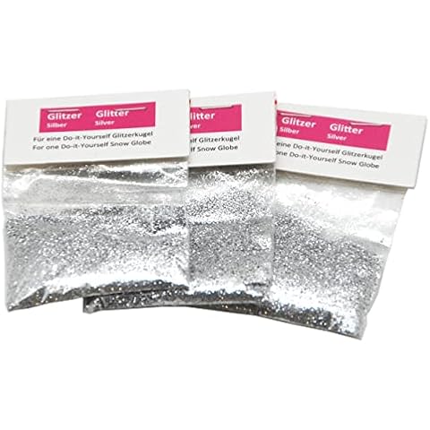 DIY Silver Glitter Kit for Snow Globes Cover