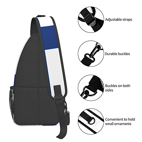 Mochila Bandolera Unisex Negra para Senderismo miniatura 6