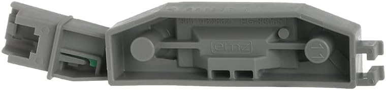 Bottom view of the Masterpart dishwasher door lock sensor, revealing internal structural details and markings on the grey plastic.
