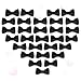 Rugjut 30pc DIY Satin Ribbon Mini Bow Tie Bows Ribbon Bows Mini Mixed Embellishment Craft Artificial Applique Wedding (Black)