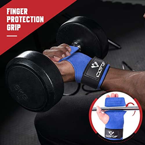 Image of Weight Lifting Wrist Strap, Double-Layer Leather for Deadlift Powerlifting