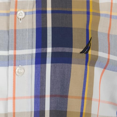 Image of Nautica Boys Long Sleeve Woven Button-Down Shirt, Comfortable, Classic Fit