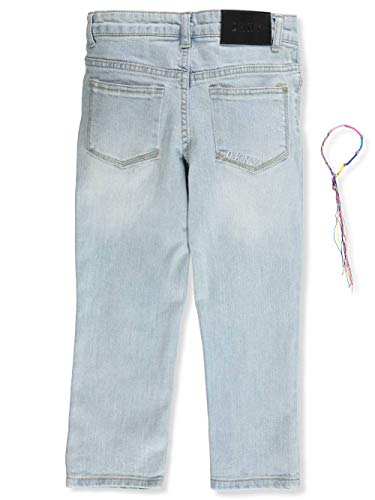 DKNY Calça jeans skinny feminina cano alto com pulseira, Crash, 4