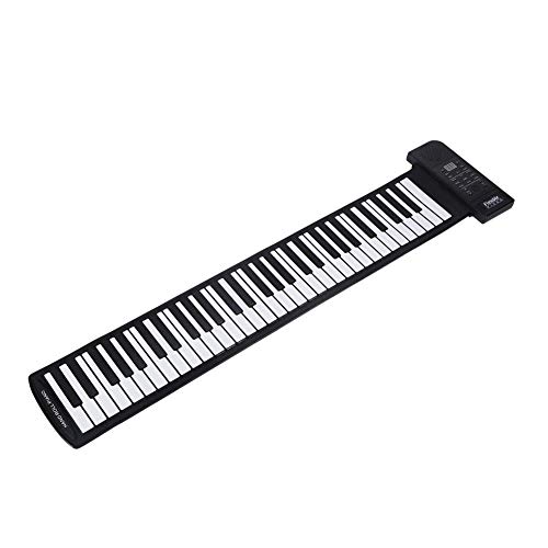 Dpofirs Roll Up Piano Keyboard, Klavier, elektronische Tastatur aus weichem Silikon, Sustain Sound für Anfänger Geburtstagsgeschenk für Kinder