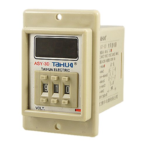 Relé de tiempo ASY-3D temporizador retardo encendido DC 12V 3A de 0.1-99.9s