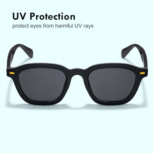 Image of Stood Retro Sunglasses | Full Rim |Soft Square | UV Protected | Medium | Men & Women | SG-STD0016