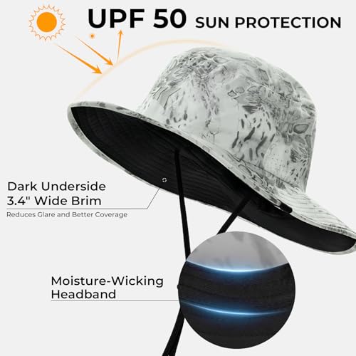 Image of KastKing Sol Armis UPF 50 Boonie Hat - Sun Protection Hat, Fishing Hat, Beach & Hiking Hat, Paddling