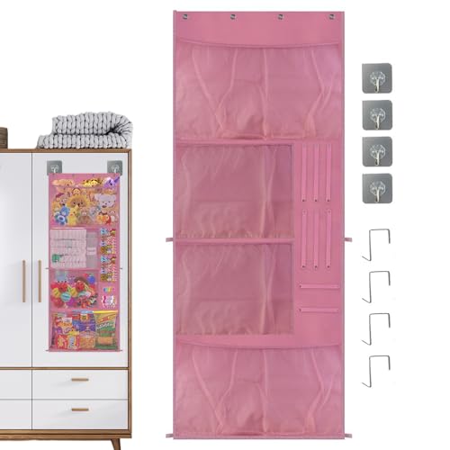 Rangement de peluches pour libérer l'espace au sol - Support filet mural - 8