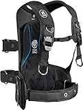 XS Scuba Pony Pac Scuba Tank Harness - RG ,Black ,Regular, waist 35-45