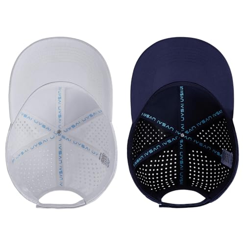 Image of UPF 50+ Performance Water Resistant Baseball Cap Lightweight Breathable Hat Golf Running Boat Hiking for Men Women
