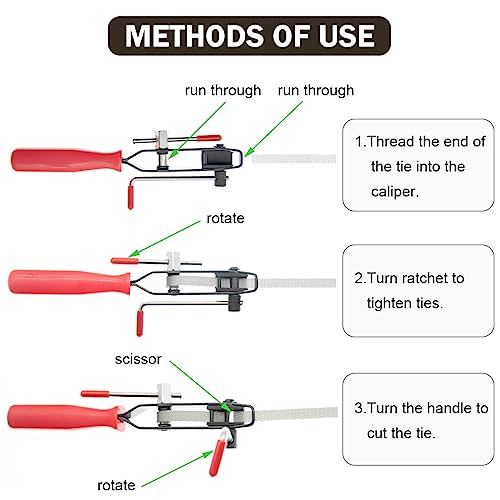 Cv Joint Boot Clamp Pliers Atv Axle Boot Clamp Pliers Cv Boot Banding Tool With 10 Crimp Bands #TOP3