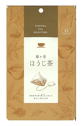 野村産業 のむらの茶園 雁ヶ音ほうじ茶ティーバッグ 15袋x5個