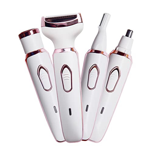 Ruiqas 4-in-1 Frauen Körperhaarentferner, Maschine Elektro Rasierer Bikini Trimmer Kabelloser Tragbarer Rasierer Cover