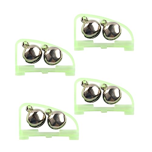 Toyvian Dual Bells Rod Clamp Tip Clip 10 Pcs Sea Pole Fishing Rod Night Fishing