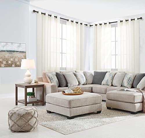 Koufall Linen Window Treatments Sheer Curtain Panels For Living Room With Oil Rubbed Brass Grommet,Natural Flax Light Filtering Floor Length Extra Long Curtains 96 Inches,Pair Set Of 2,Cream Color #TOP3