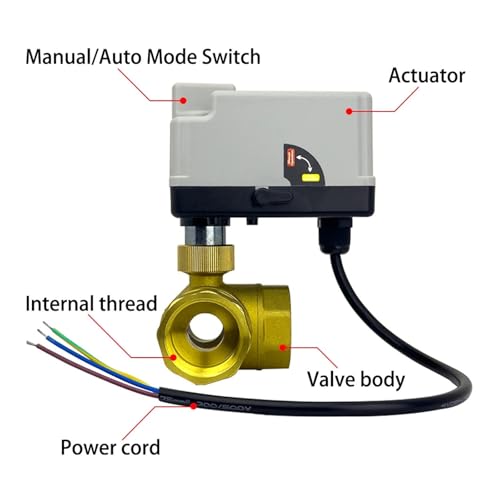 Actionneur électrique pour vanne à bille laiton automatisation arrosage jardin - 4