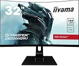 Ecran iiyama 32'' G-MASTER GB3266QSU-B1, VA Curved 1800R, 2560x1440@144Hz, DP/HDMI/USB 3.0, pied Réglage, Black Tuner, freesync, speakers
