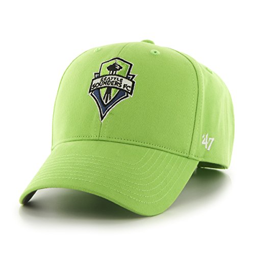 MLS Seattle Sounders FC Basic MVP Adjustable Hat, One Size, Lime