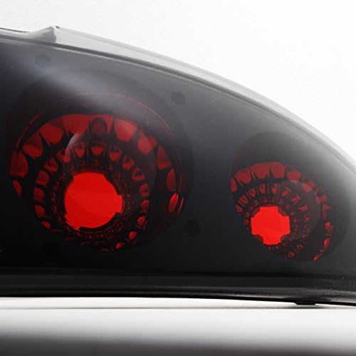 AKKON - For 1993-2002 Chevrolet Camaro Driver + Passenger Black Smoked Replacement Tail Lights Tail Lamps Pair