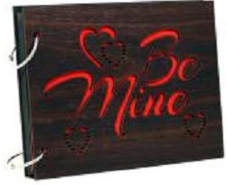 BK HOME AND DECOR Natural Wooden Files Collection Handcrafted Wooden Photo Album for Cherished Memories 256