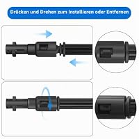 DrRobor Hochdruckreiniger Dreckfräse Lanze für Kärcher K2 K3 K4 K5 K6 K7 – Ansicht 6