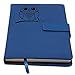 The Owl Refillable Writing Journal | Faux Leather Cover, Magnetic Clasp + Pen Loop | Blank Notebook | 200 Lined Pages, 6 x 8.5 Inches for Travel, Personal, Poetry | Blue | The Amazing Office