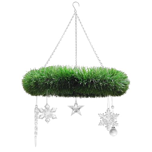 Dumeher Kranz Deko Adventskranz zum Hängen mit Kette für...