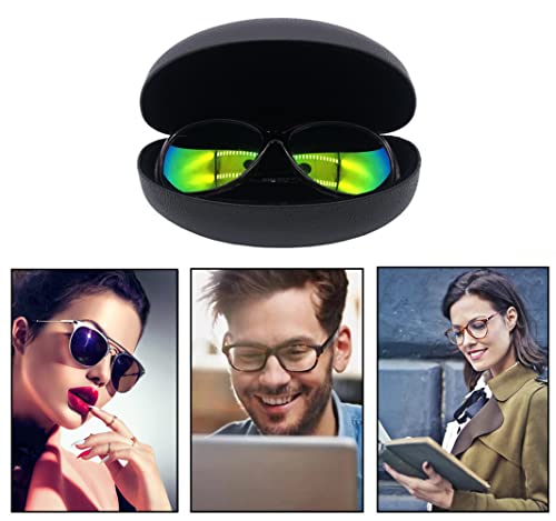 Chzzms 4 Pack Extra Large Hard Shell Eyeglasses Case, Protective Case For Eyeglasses And Sunglasses (4 Pack-A) #TOP6